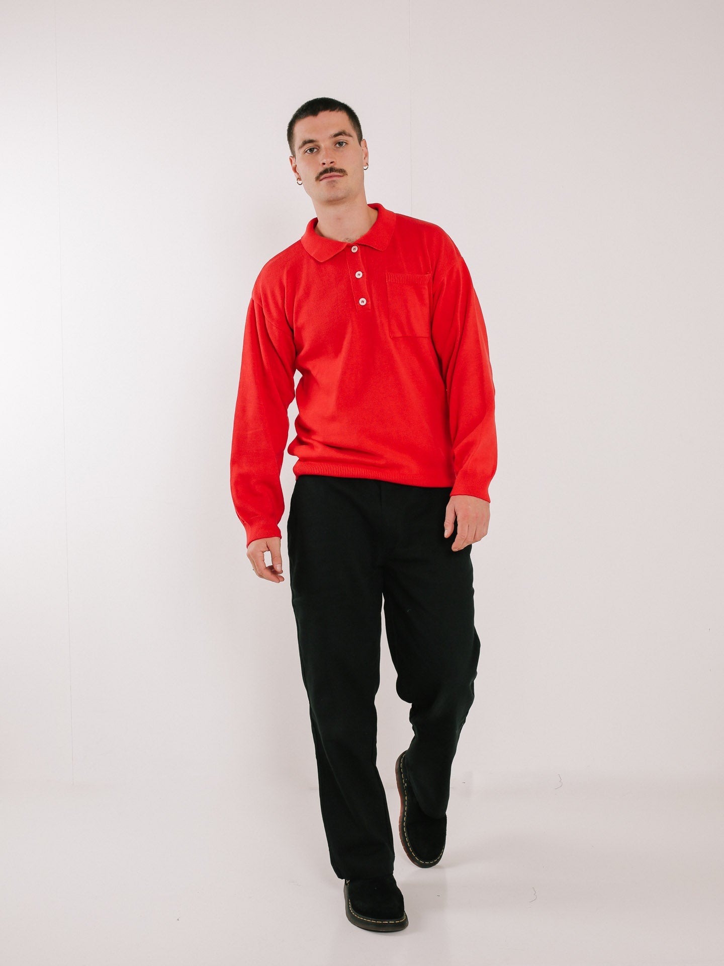 Knit Golfer Red