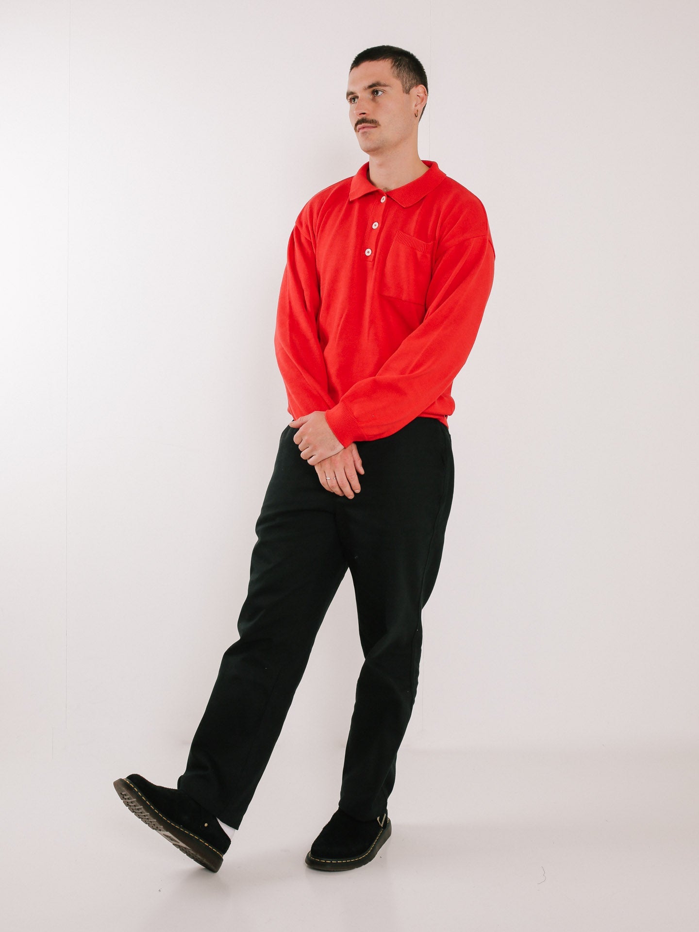 Knit Golfer Red