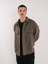 Canvas Overshirt Brown