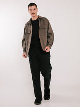 Canvas Overshirt Brown