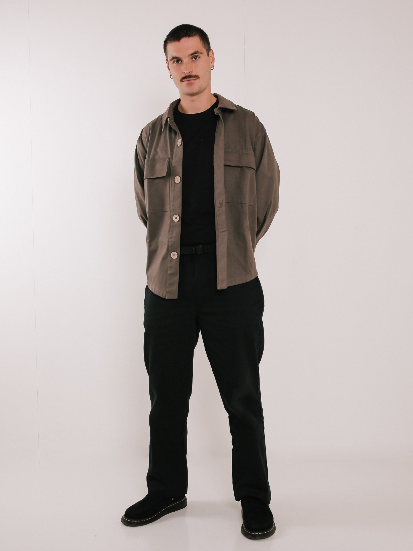 Canvas Overshirt Brown
