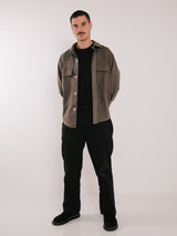 Canvas Overshirt Brown