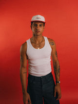 Good Beer Only Red Retro 5 Panel Cap