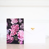 Floral A6 Greeting Card - Piggly