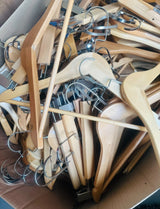 Box of Mixed size hangers more than 60