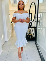Claire White Bandage Dress