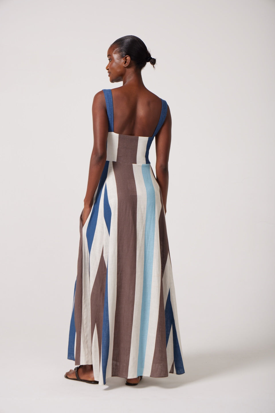 Giselle dress in Isla Stripe