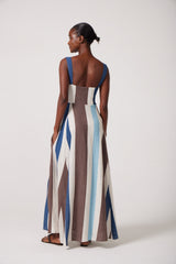Giselle dress in Isla Stripe