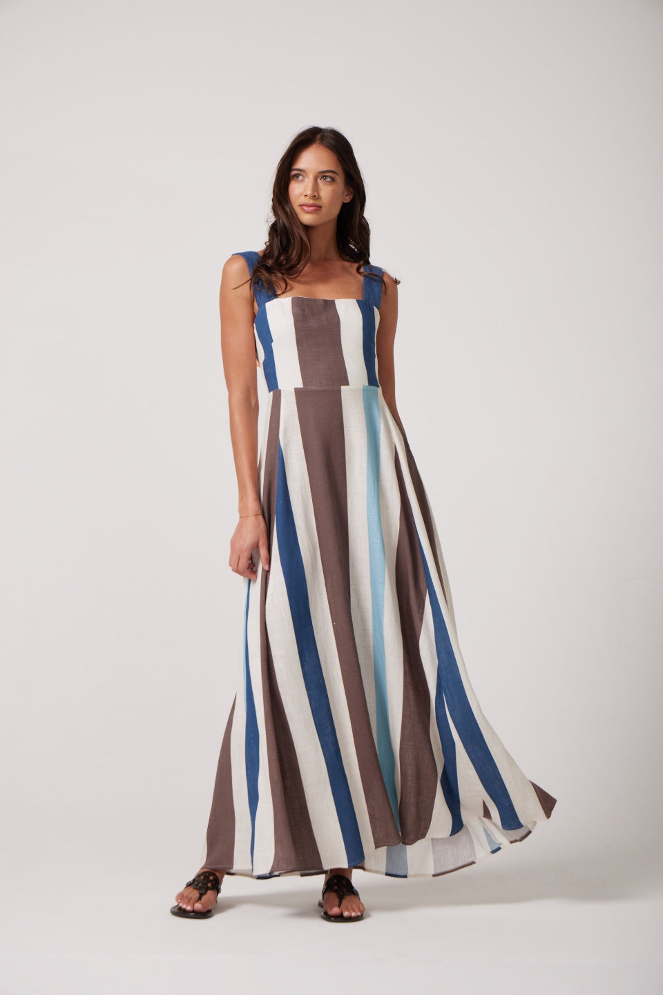 Giselle dress in Isla Stripe