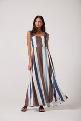 Giselle dress in Isla Stripe