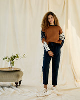 Reversible Jumper- Navy and Toffee