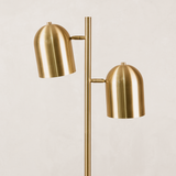 Gemini Brass Floor Lamp