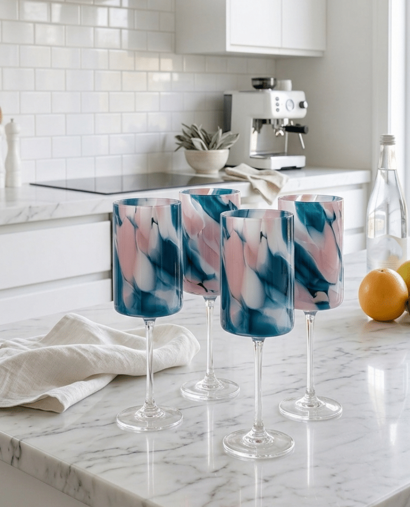 16pc Crystal Marble Ocean Collection - Image 4