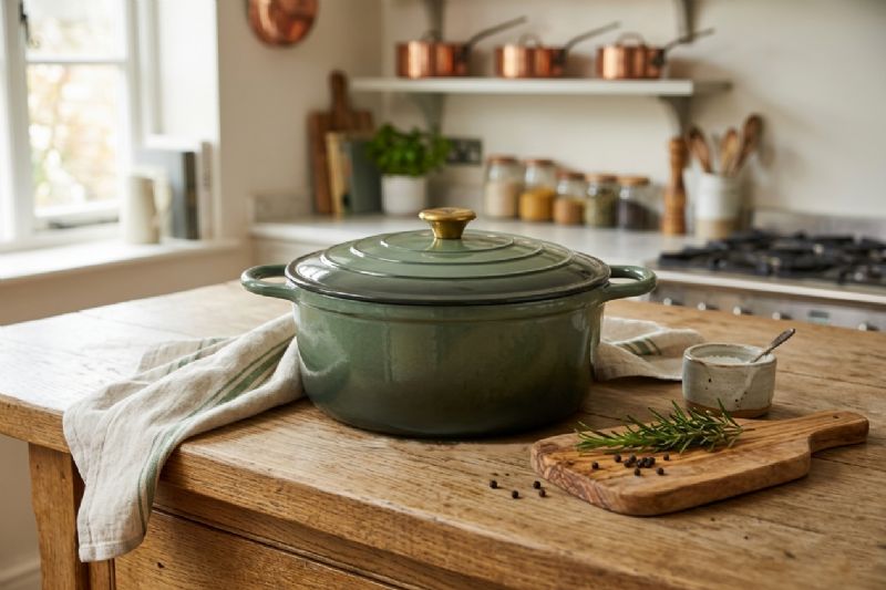 30cm Round Cast Iron Pot (Available in All Colours) - Image 8