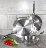 3pc 3ply Chefs Pans - Image 1