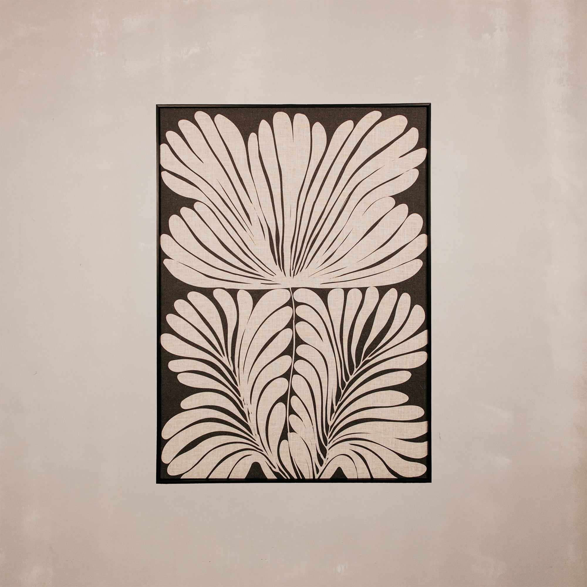 Gilded Leaf Charcoal Wall Art