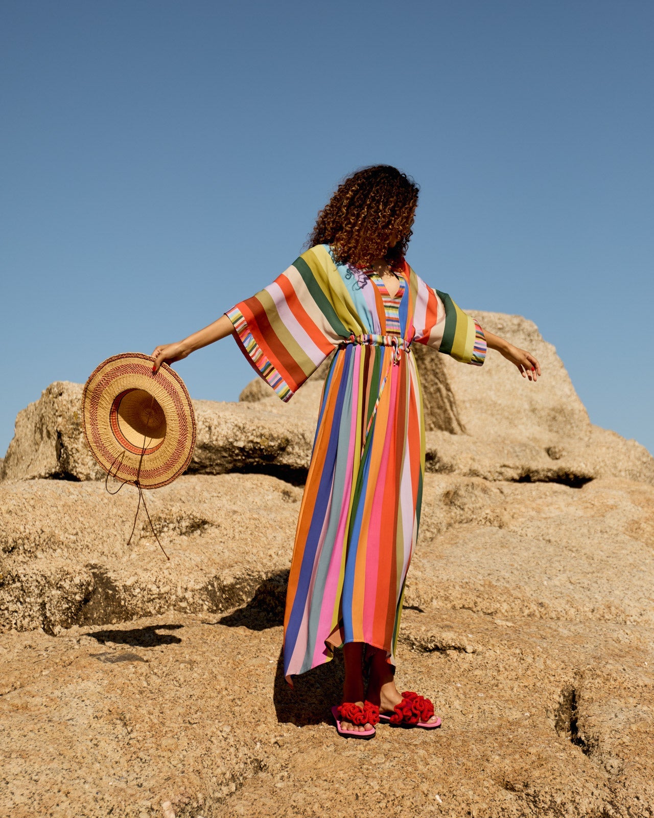 Kimbo Dress - Kaleidoscope Stripe