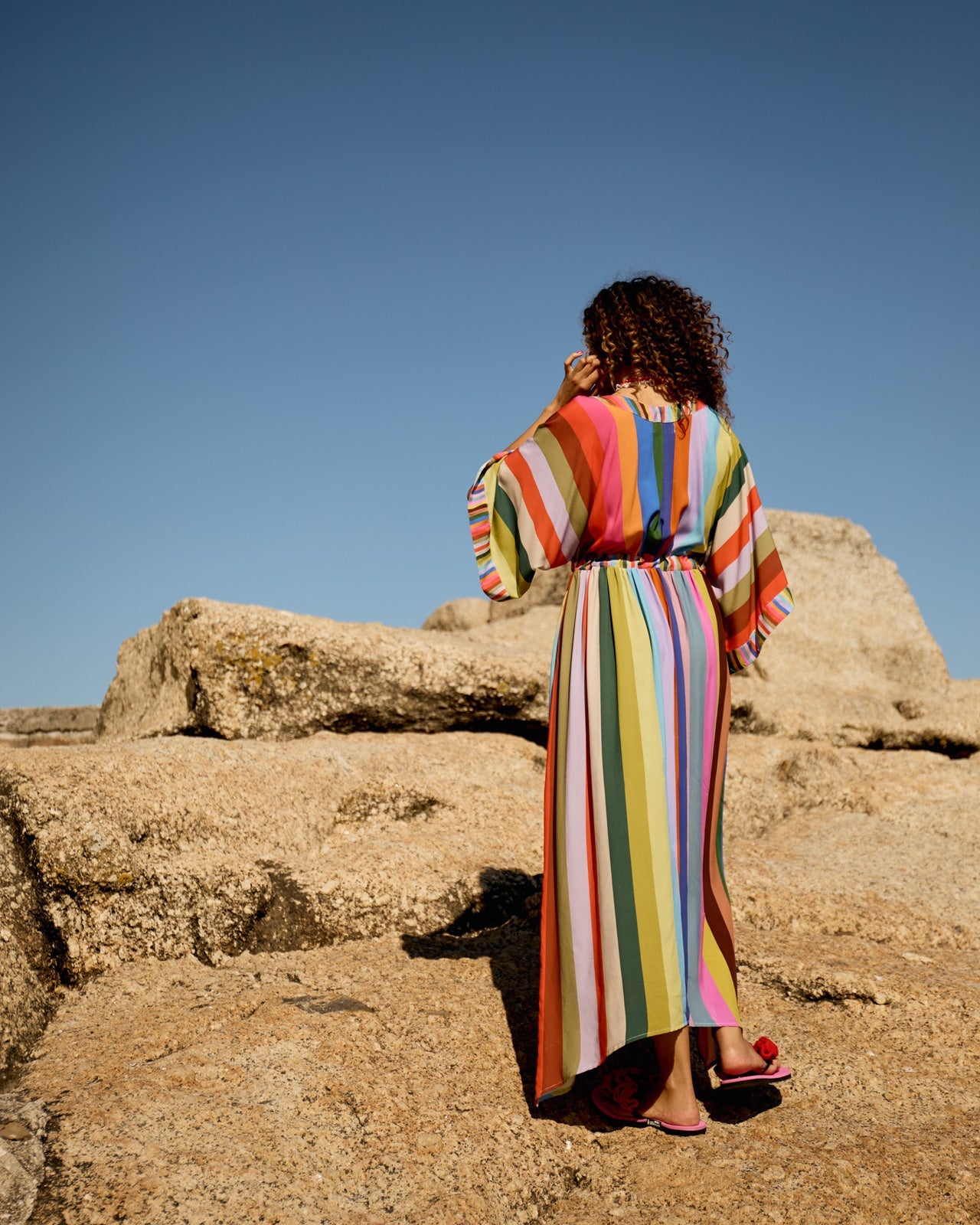 Kimbo Dress - Kaleidoscope Stripe