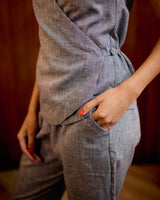 Kirstin Pants - Navy Check  SS2026/27