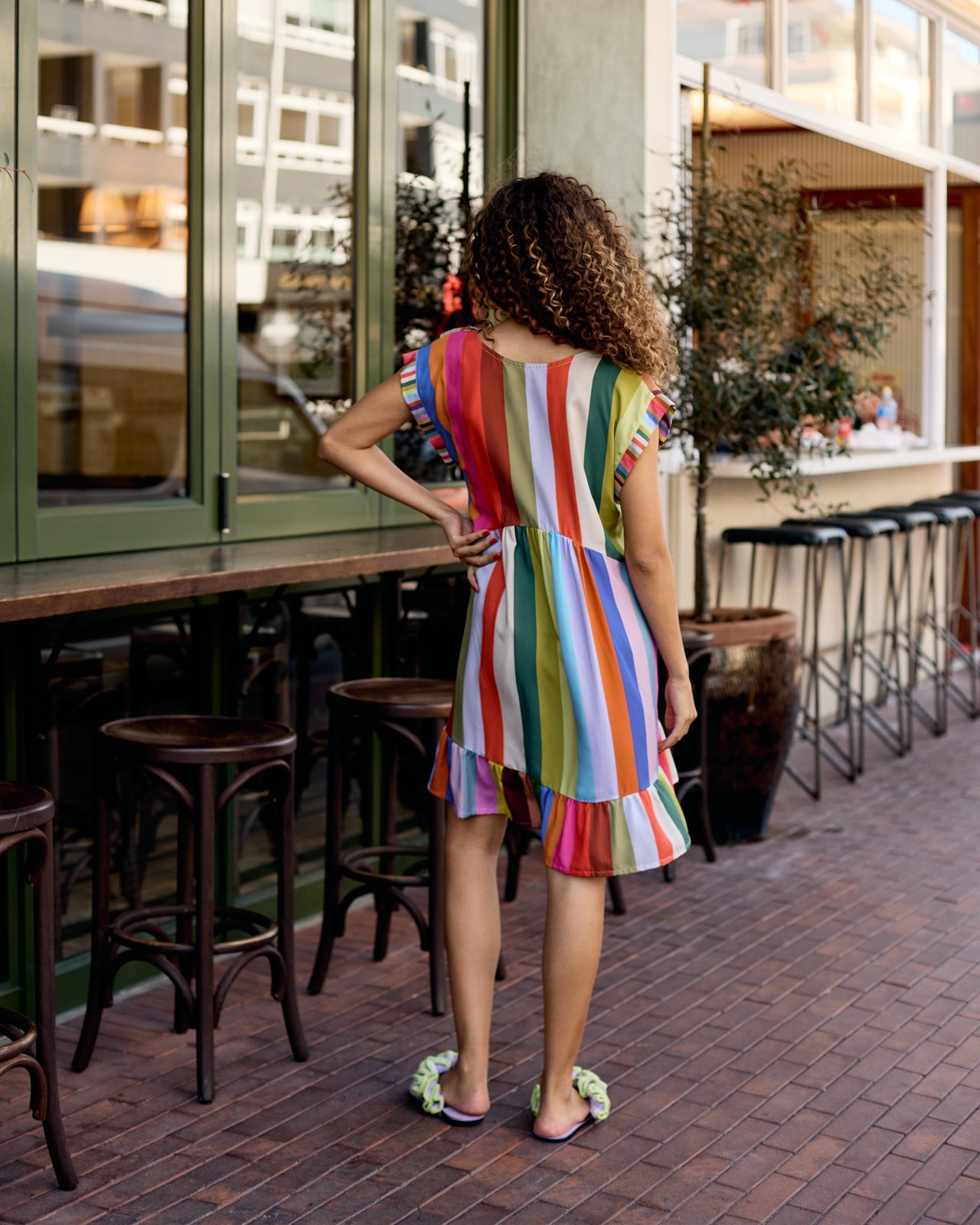 Hanky Dress - Kaleidoscope Stripe