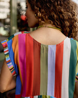 Hanky Dress - Kaleidoscope Stripe