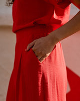 Peacock Pants - Red