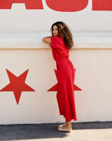 Peacock Pants - Red