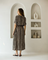 Muse Dress - Black Stripe