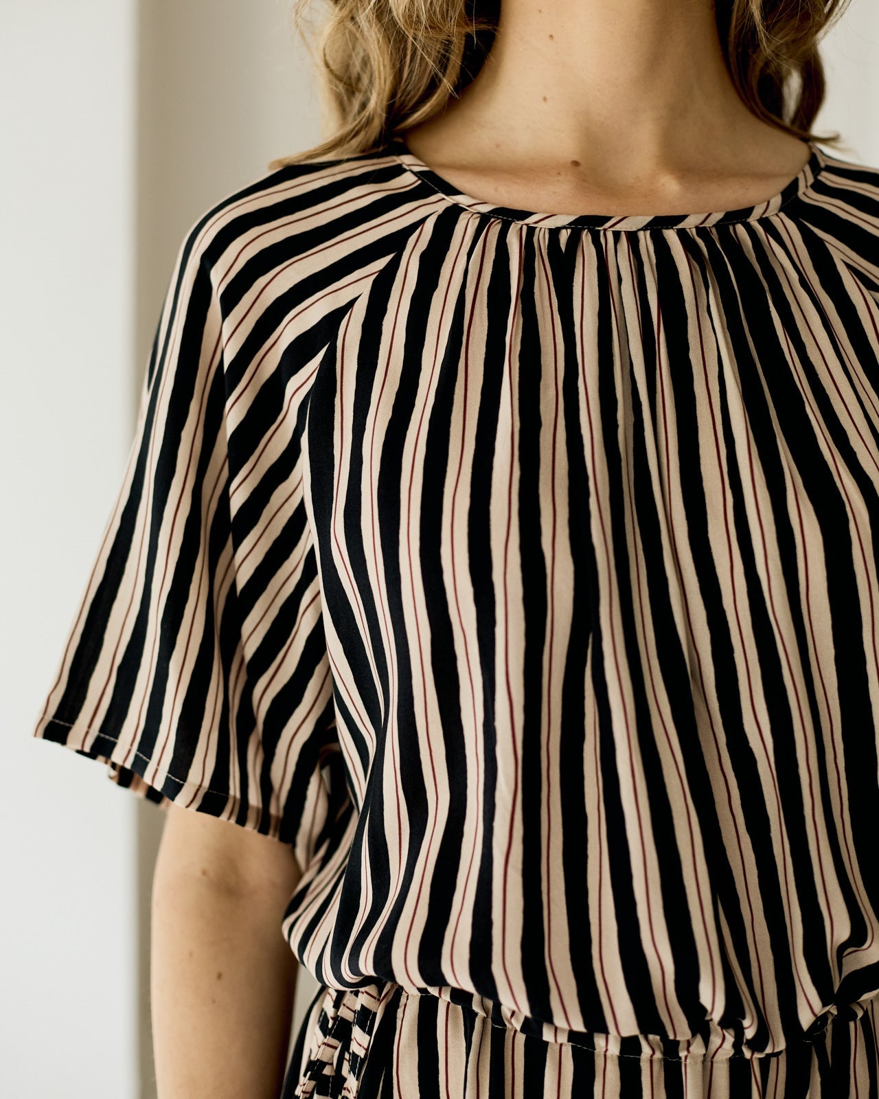 Muse Dress - Black Stripe