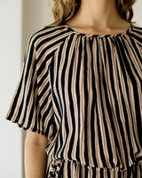Muse Dress - Black Stripe