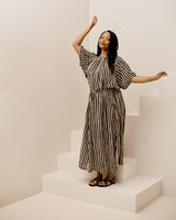 Muse Dress - Black Stripe
