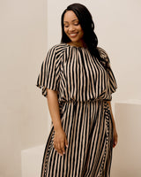 Muse Dress - Black Stripe