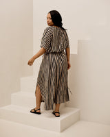 Muse Dress - Black Stripe