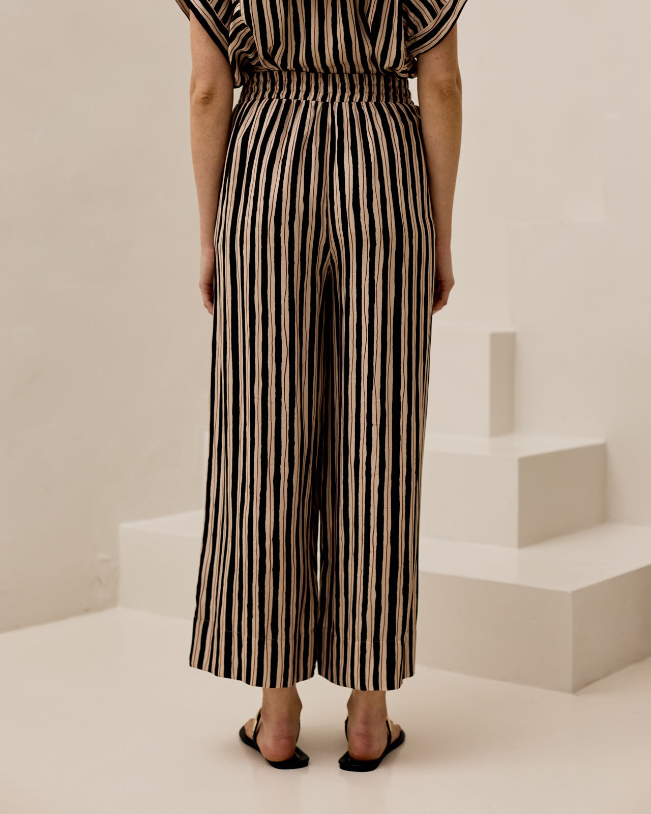 Peacock Pants - Black Stripe