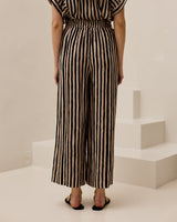 Peacock Pants - Black Stripe