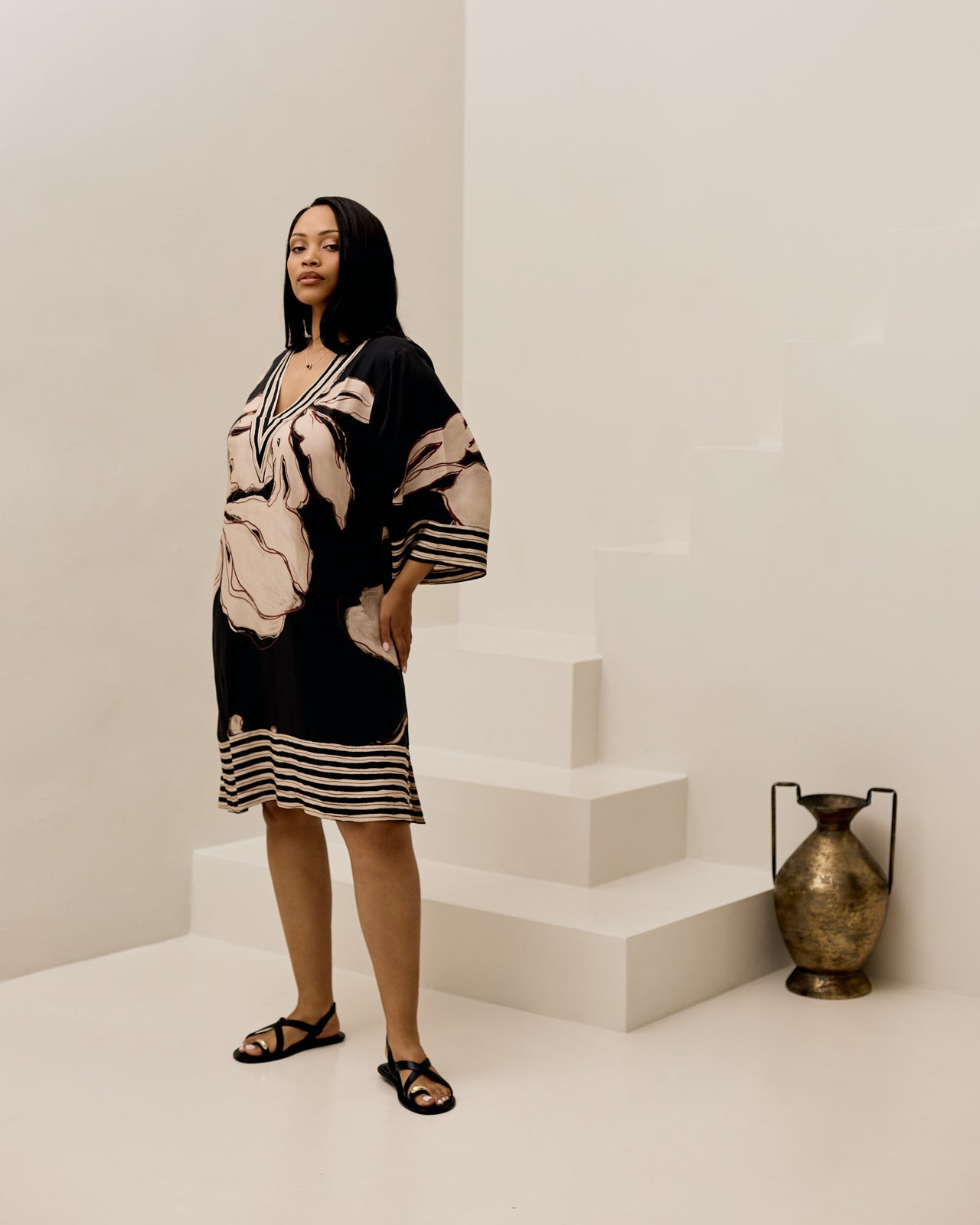 Salt Tunic - Black Floral
