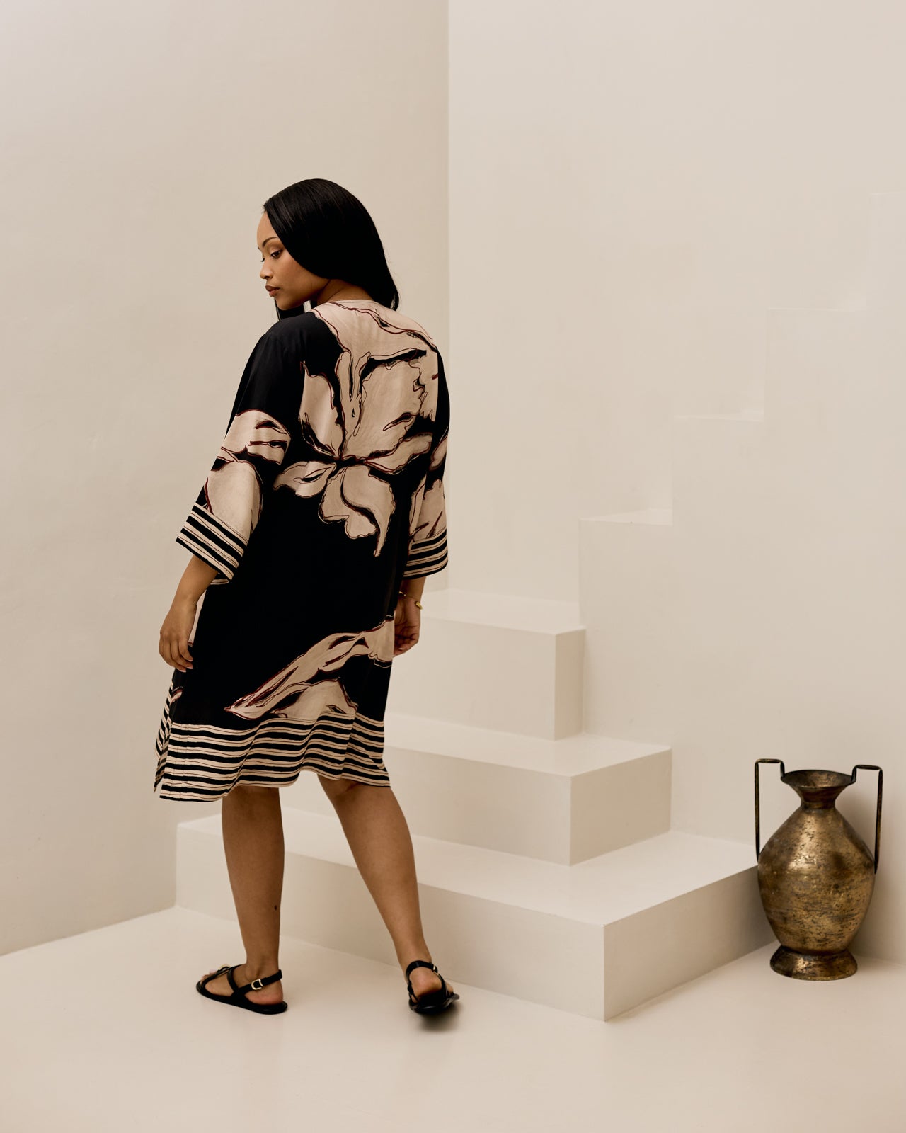 Salt Tunic - Black Floral