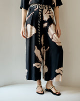 Peacock Pants - Black Floral