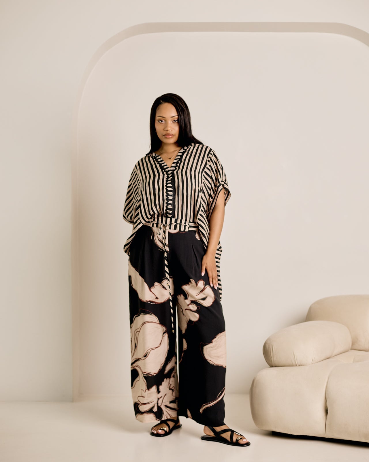 Tunic Tee - Black Stripe (Pre-order for 23 October)