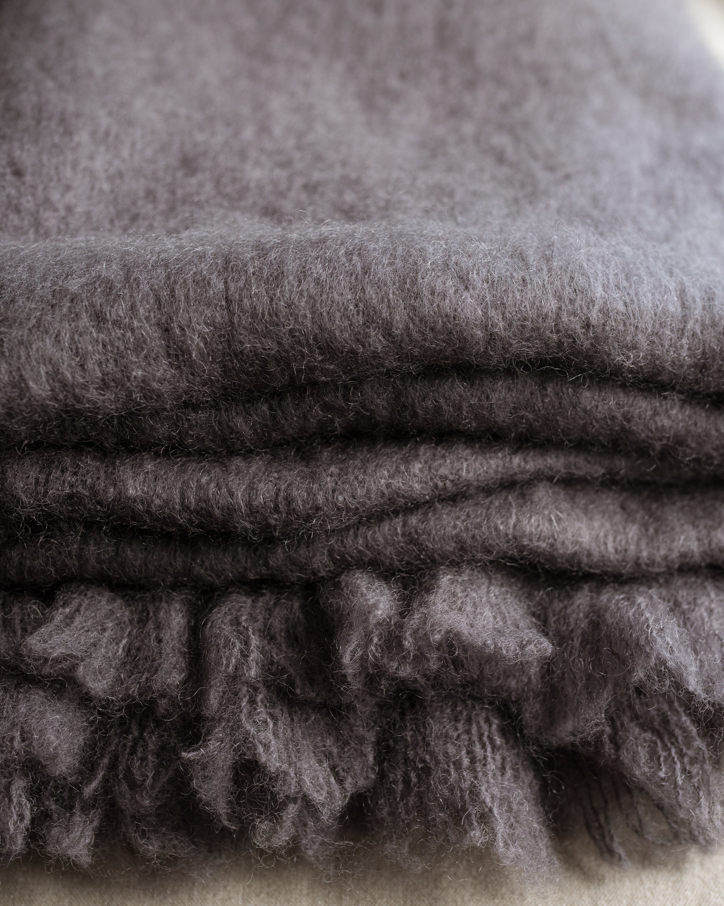 Karoo Mohair Blanket & Throw - Charcoal