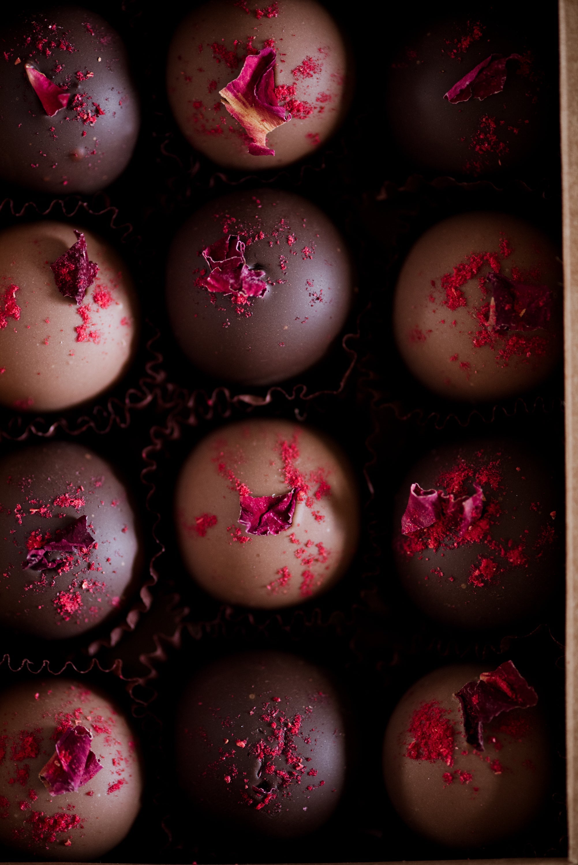 Mallow & Raspberry Domes Milk & Dark Chocolate 12's