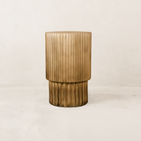 Komo Tall Side Table – Antique Gold