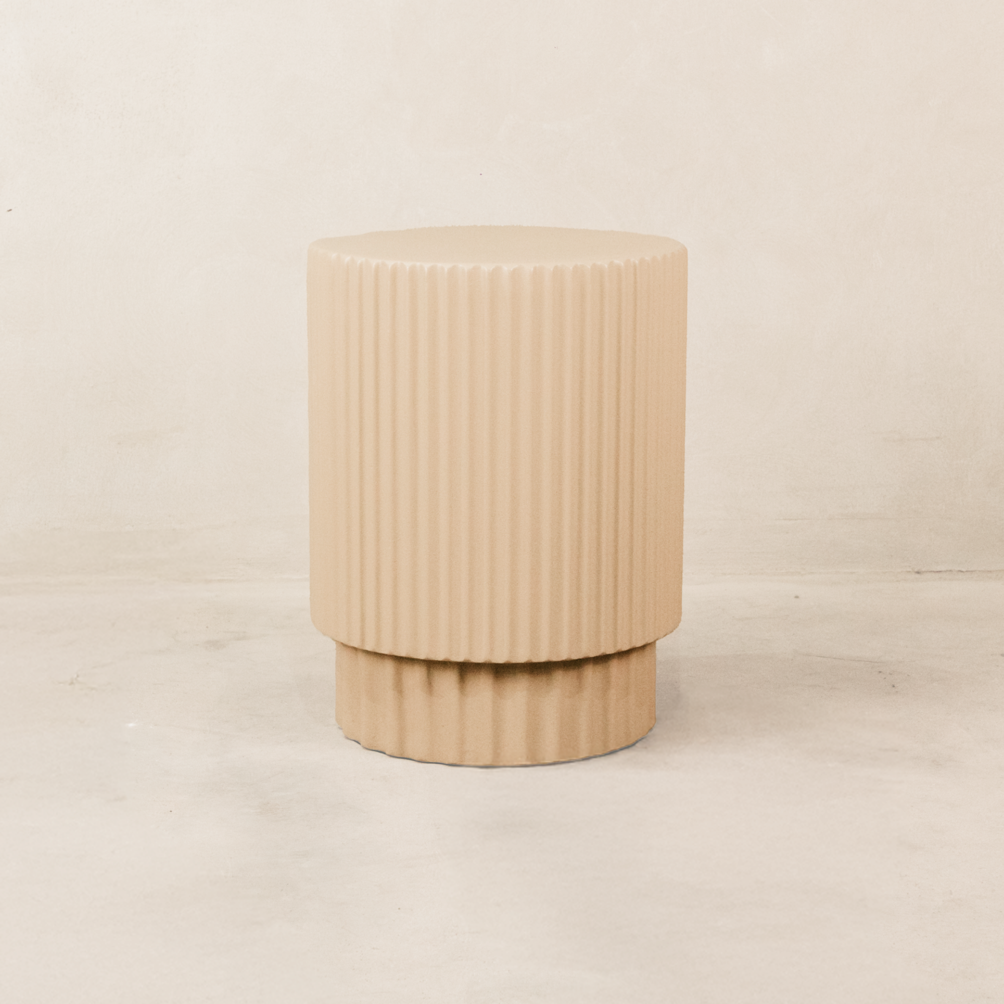 Komo Short Side Table – Taupe
