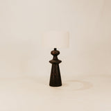 Mnara Wooden Table Lamp with Fabric Shade