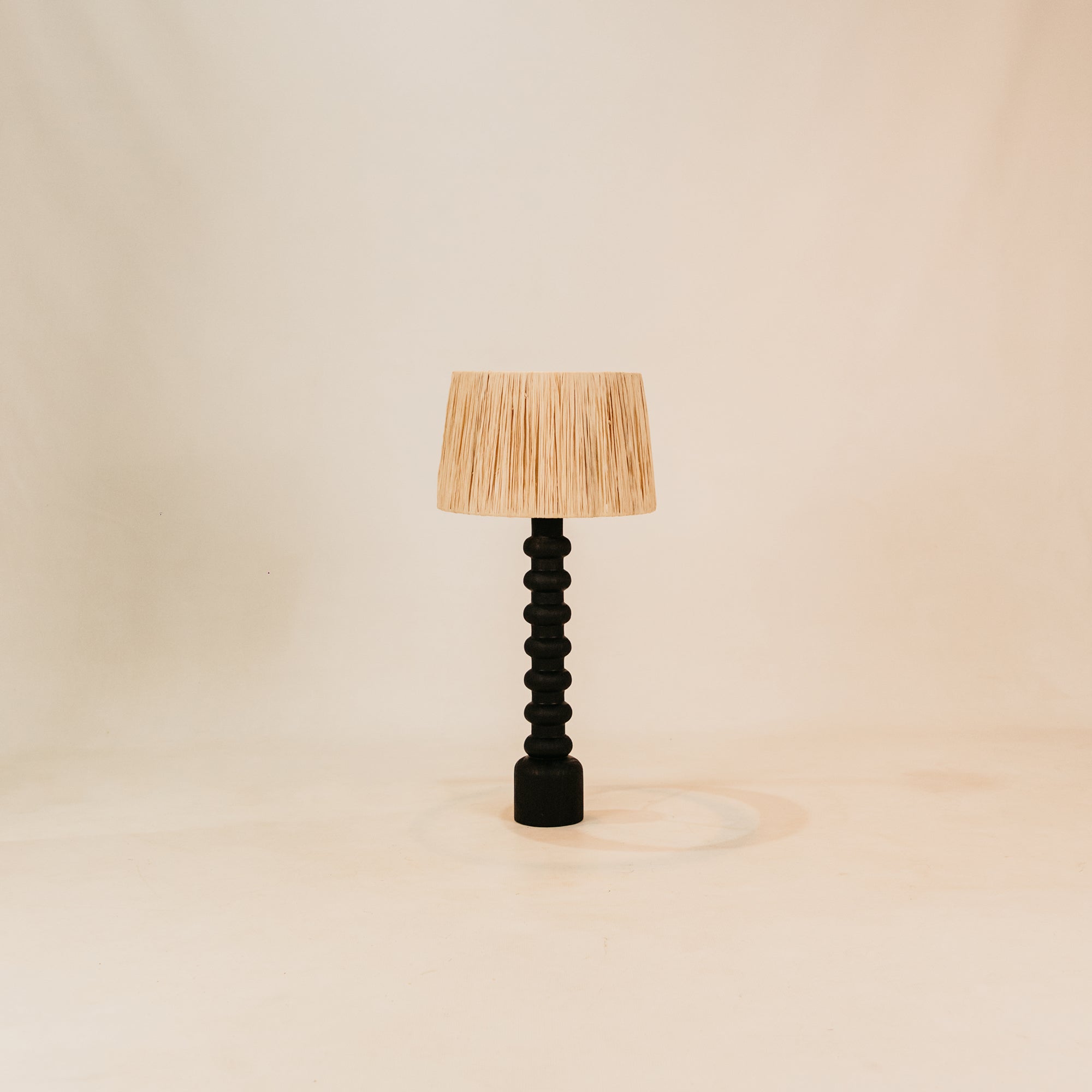 Olifants Table Lamp with Raffia Shade
