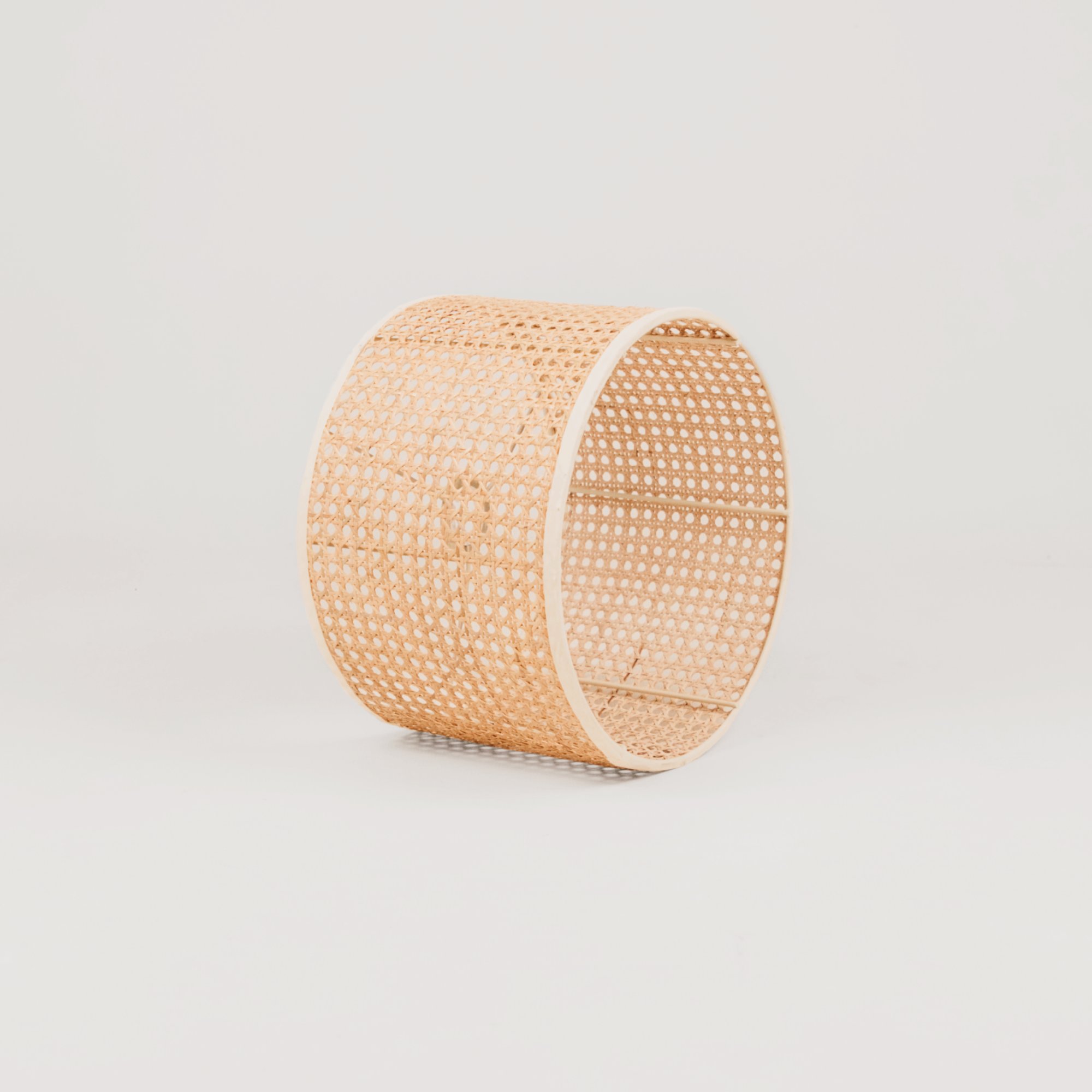 Webbing Rattan Shade – Cream Binding