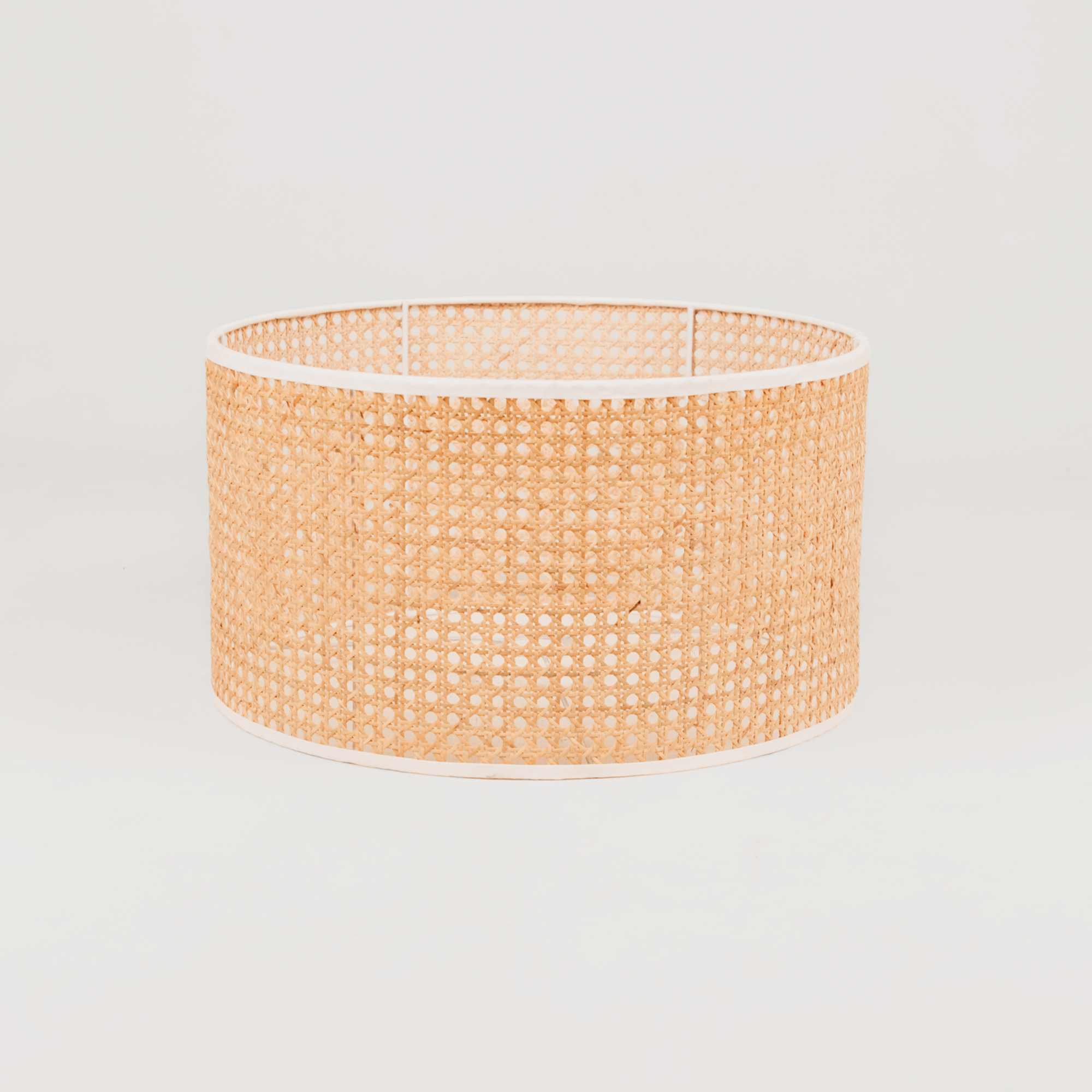 Webbing Rattan Shade – White Binding
