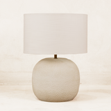 Annona Table Lamp with Linen Shade – Cream