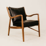 Athena Leisure Leather Chair – Black