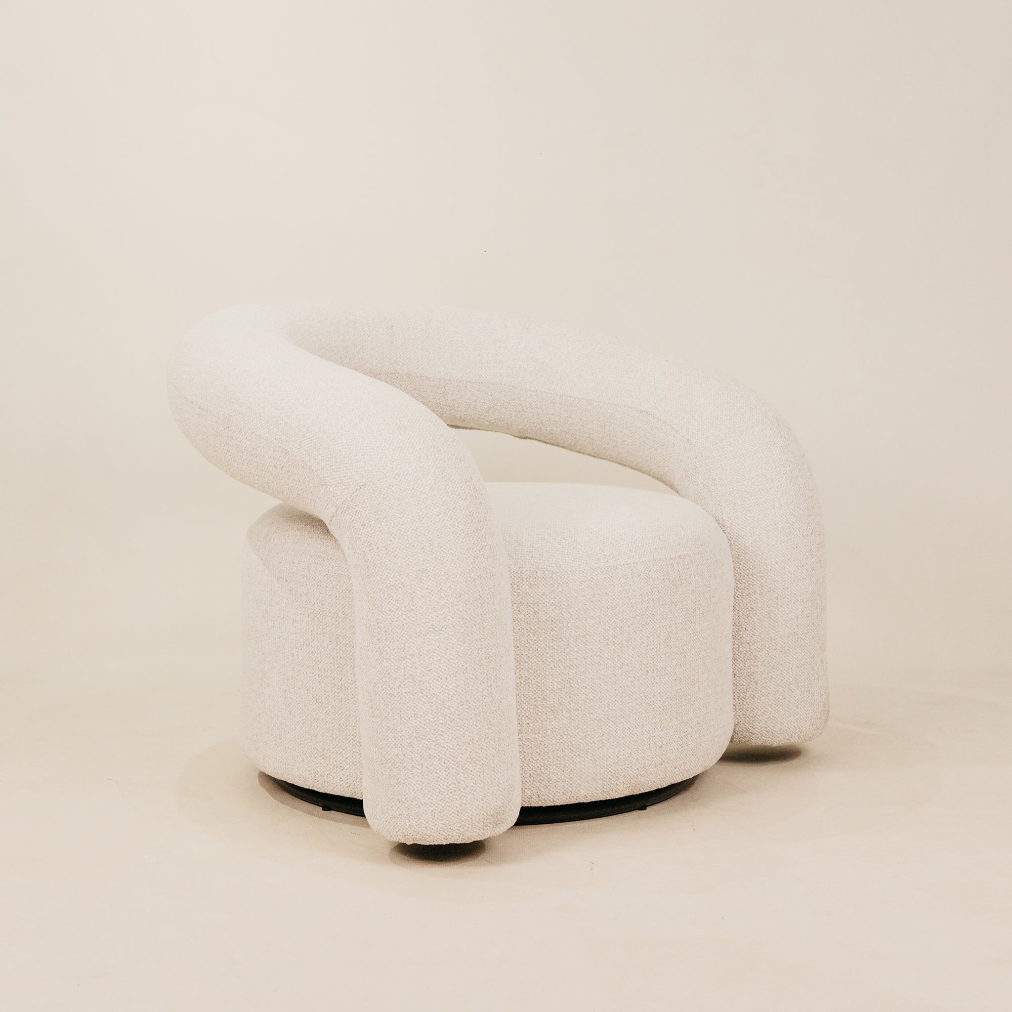Baraka Swivel Leisure Chair – White